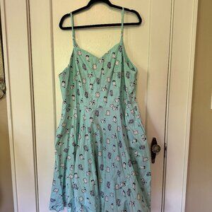 Unique Vintage Magnolia Park Cats sundress 5XL fits like US 20